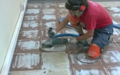 Pavimento de resina epoxi reforzado con malla