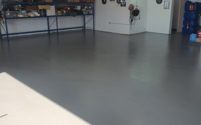 Parking renovado con resina epoxi